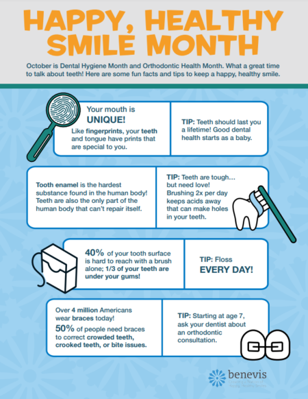 October is Happy Healthy Smiles Month
